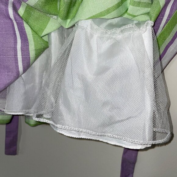 Rare Editions Toddler Girls Purple Green Striped Sleeveless Dress Size 2T - Picture 7 of 7